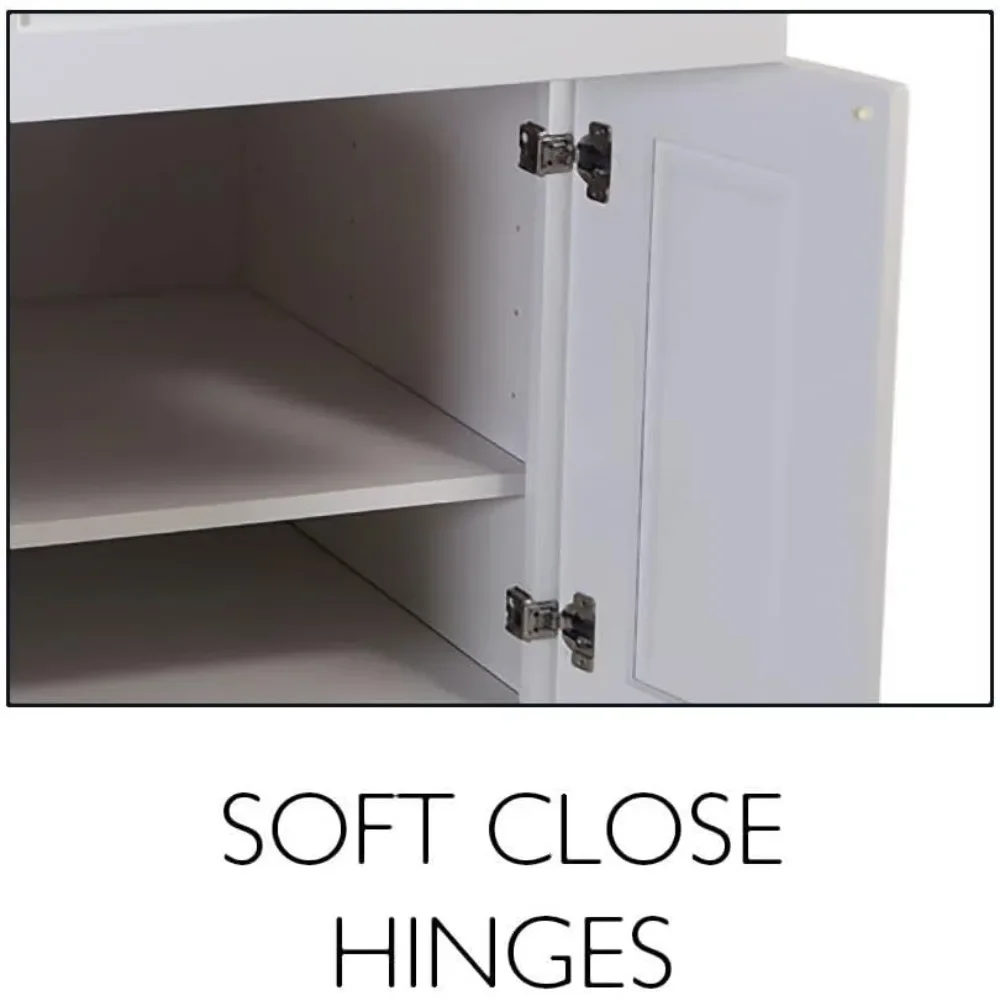 Ontwerp Huis Bezaaiingen 27-Inch Wandkast, Witte Shaker