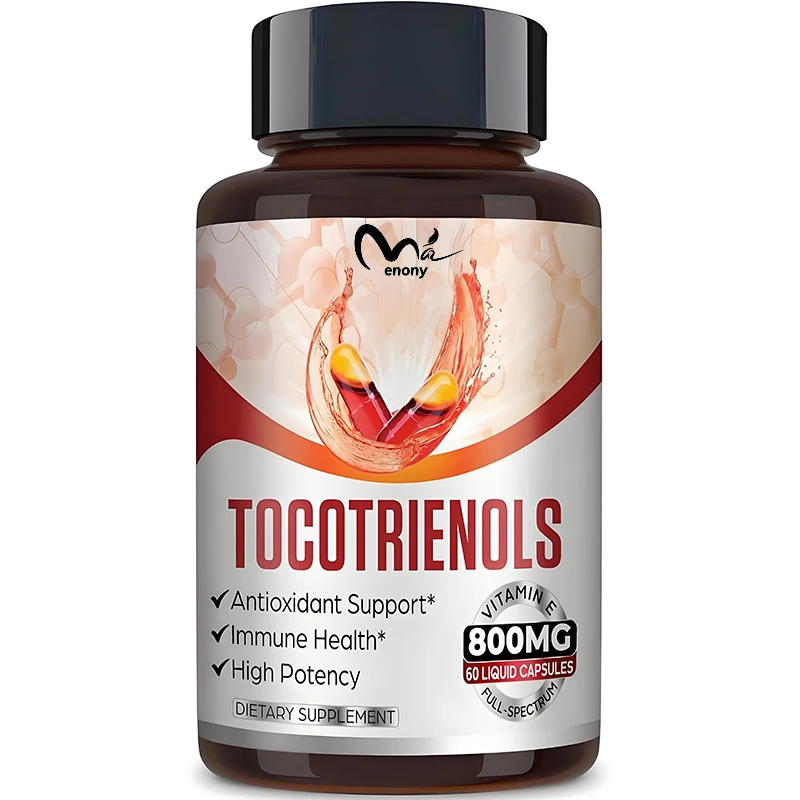 Full spectrum tocotrienol complex supplement, Vitamin E-tocotrienol 800mg, antioxidant, high absorption rate -60 capsules