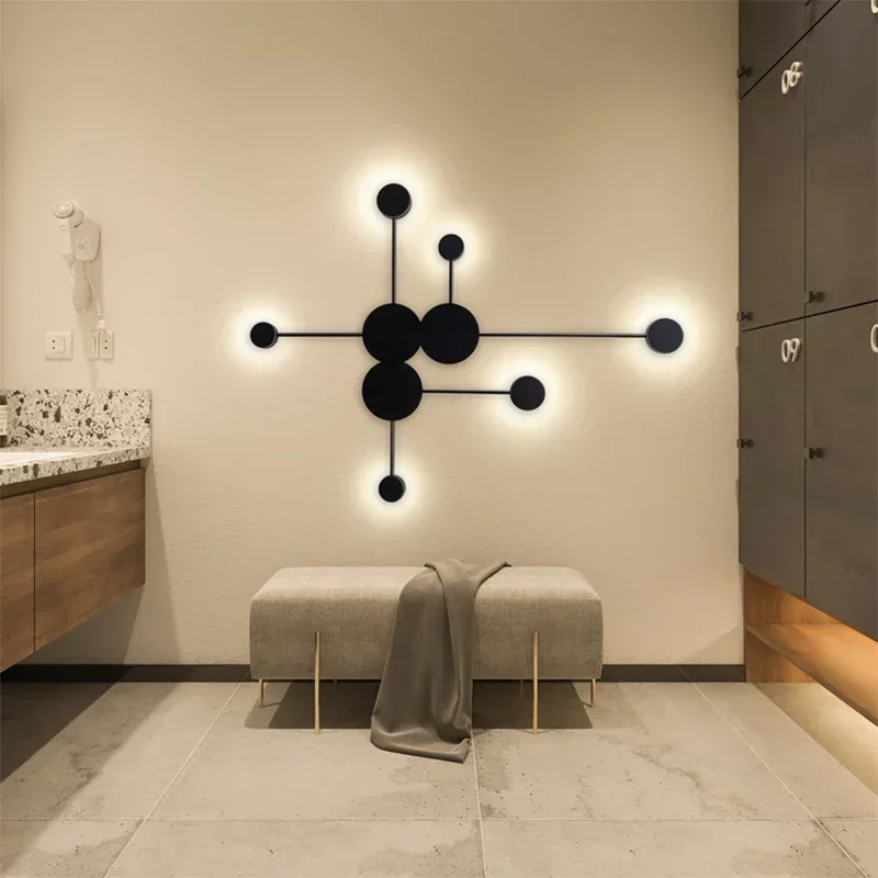 Imagem -06 - Lâmpada de Parede Moderna Led Linha Luminária Criativa Luminária Brilho para Quarto Sala de Jantar Escada Corredor Decoração de Casa