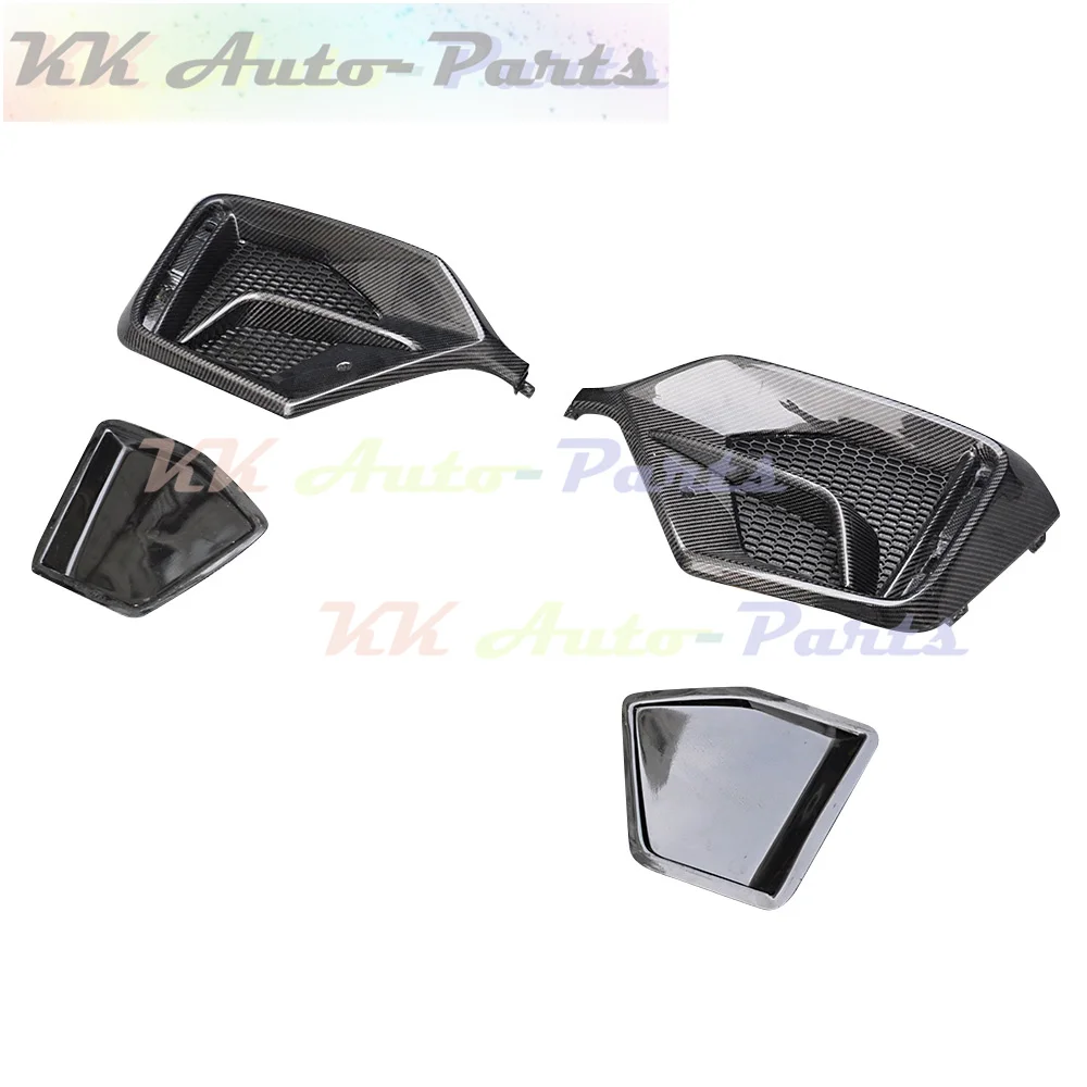 For Honda Civic 10TH FK8 Hatchback Carbon fiber Rear Bumper Fog Light Eyelids Headlight Eyebrow Cover Air Vent Trim 2016-2019