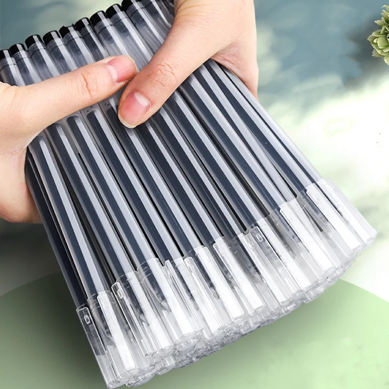 

12 PCS Large capacity 0.5mm Gel pens no refill Stationery Smooth writing Fast dry ballpoint pen for school&office Supplies