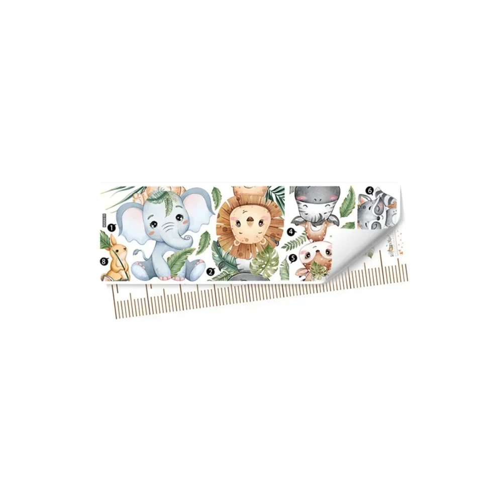 Children Growth Tracking Height Measurement Sticker Children Room Flexible Combination Long-lasting Durability