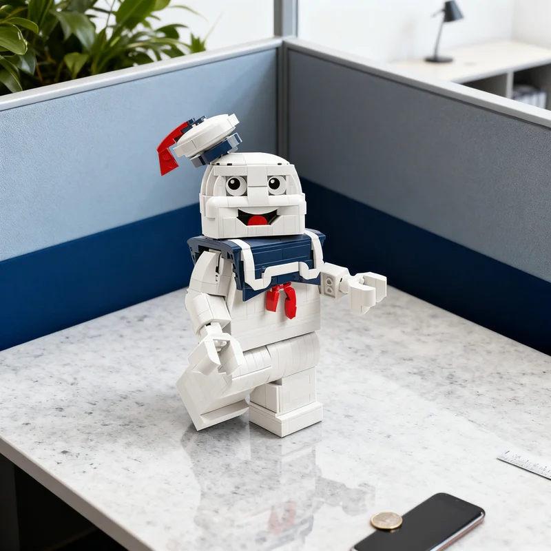 

800pcs MOC Stay Puft Marshmallow Man Ghostbusters Model Building Blocks Architecture Toys Christmas Gifts Education Kids Brick