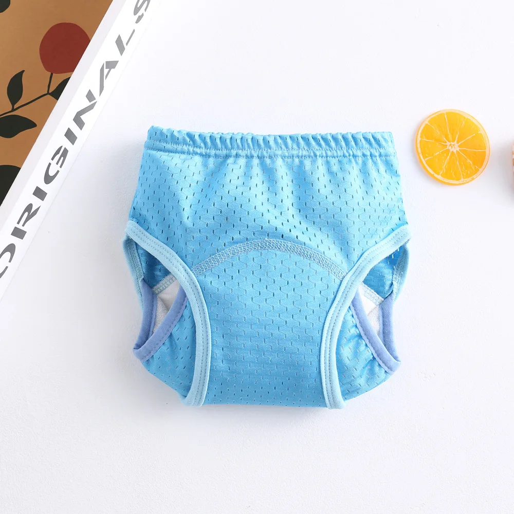 New Mesh Baby Waterproof Training Pants Summer Cotton Baby Diaper Infant Shorts Nappies Panties Nappy Changing Underwear Cloth