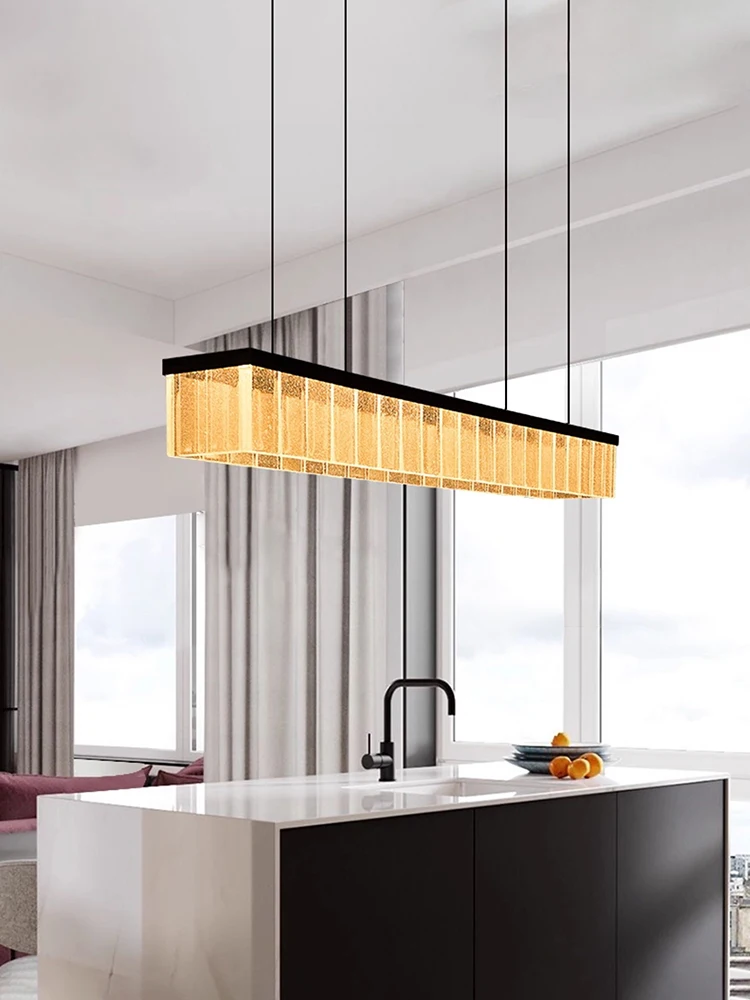 French Lustre Texture Acrylic Stainless Steel 1120 Chandeliers Elegant Home-applicants LED Dimmable Lights For Dining Room
