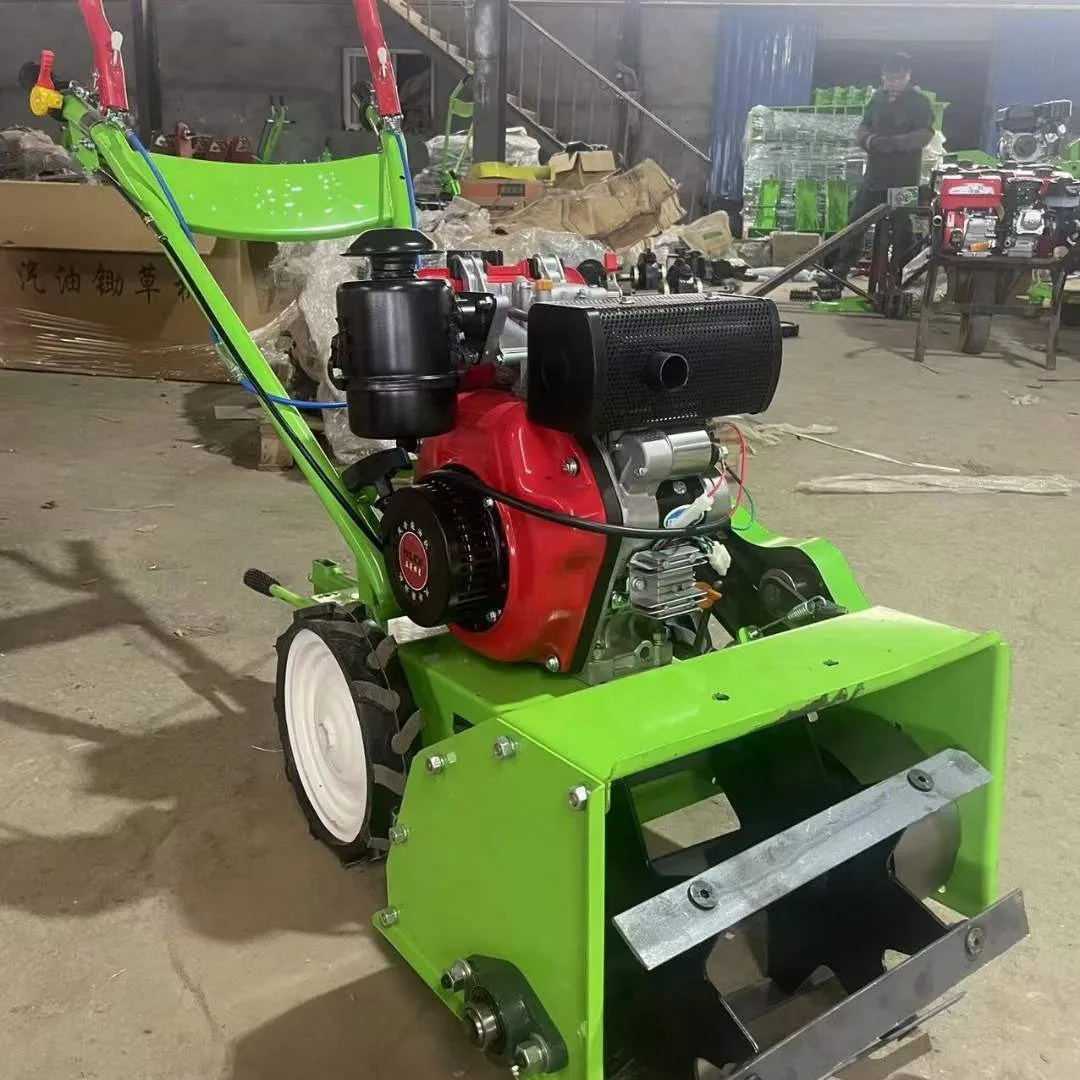 four-wheel drive lawnmower, corn stubble crushing, four-stroke corn seedlings, ditching machine between ridges, lawnmower