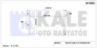 Store code: 341985 for engine water radiator DAILY III / IV 35 C12V / P 35 S12 V / P 35 S12 V (BRAZING) (MT) (MT) (36)