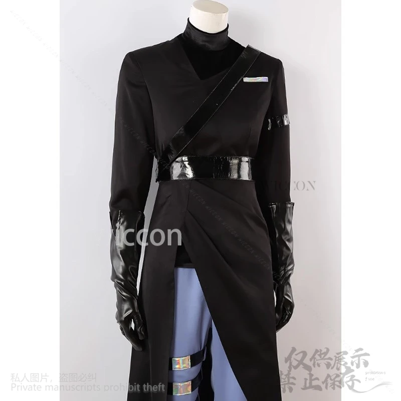 

Горячий комикс Con Alien Stage Cos, костюм Иван, парик, ролевые вечерние брюки, пояс, черный свироно, Хэллоуин, Рождественский костюм по индивидуальному заказу