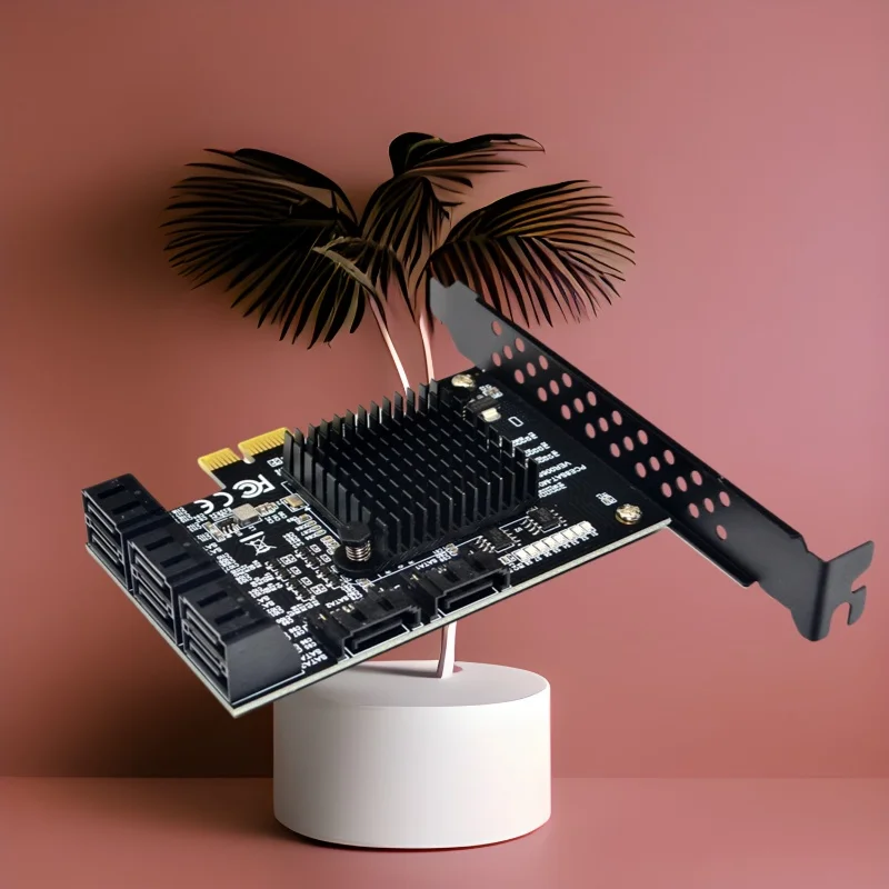 

НОВЫЙ контроллер SATA 88SE9215 + чип JMB5xx, 8-портовая карта расширения PCI Express X1 для SATA3 HDD/SSD