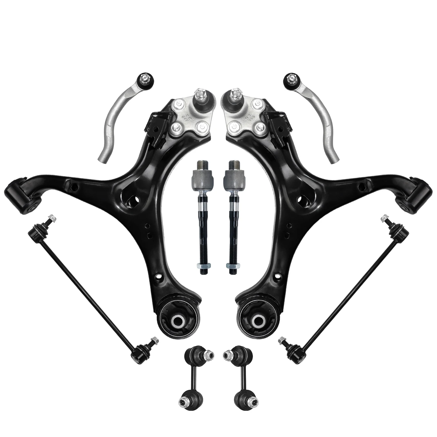 TOPICKSAP 12pcs Front Rear Control Arm Suspension Kits for Honda Civic Automatic Transmission ONLY 2013 2014 2015