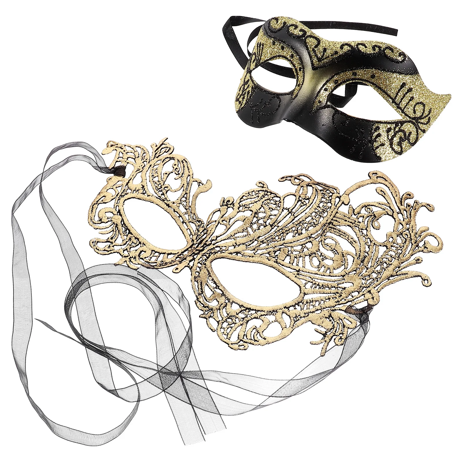 

2 Pcs Masquerade Mask for Women Masks Party Half Face Cosplay Ball Halloween Costume