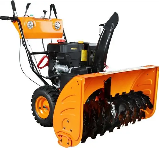 Wholesale Small Road Snow Sweeping Snowblowers Push Snowplow Machine Gasoline 13 horsepower crawler snowplow