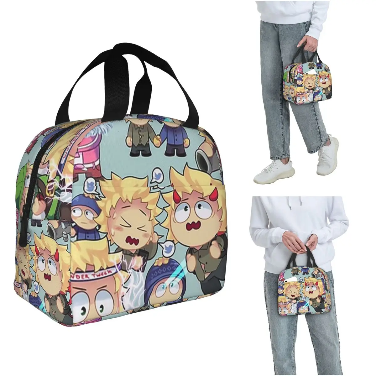 

Термосумка для обедов South Park-Tweek X Craig Collage для женщин и детей, портативная термосумка для еды, термосумка-тоут