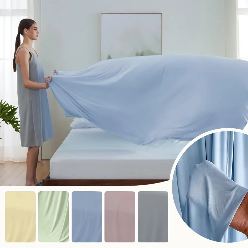 Summer Ice Silk Cooling Blanket Machine Washable Quilt Queen Size for Hot Sleepers Air Conditioner Blanket for Bed Couch Travel