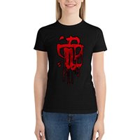 SYL-red-logo T-Shirt Aesthetic clothing graphics Short sleeve tee anime clothes t shirt for Women