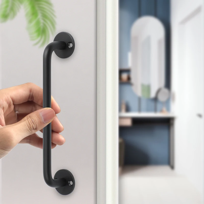 Door and window pull handle handle window wooden door balcony sliding door handle sliding door cabinet door simple no punching