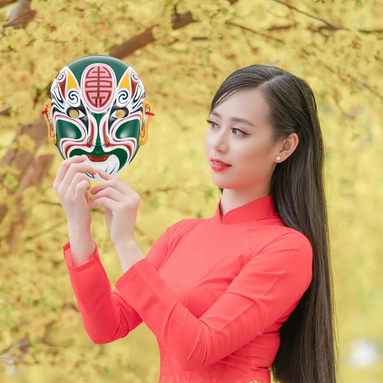 

Face Mask Asian Chinese Changing Decorative Costume Props Halloween Accessory Make up