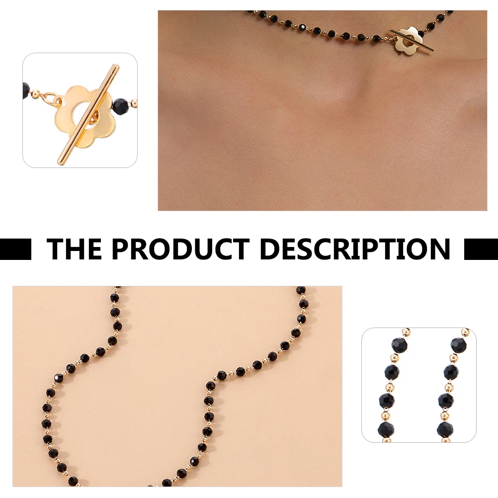 1 قطع الأزياء كريستال الخرز قلادة مشرق سلسلة الترقوة لفستان تي شيرت مطابقة الرقبة ديكور التبعي