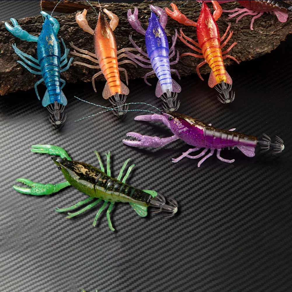 

1 Pc Crayfish Bait 12.5cm/15.5g Slow Sinking Squid Octopus Fish Bait With Lamp Fishing Lure Replacement Accessories