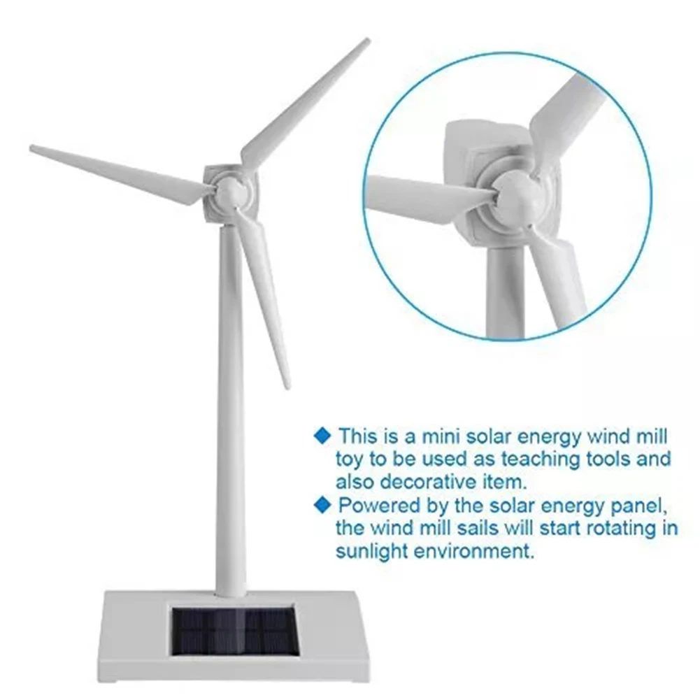 

Educational Solar Windmill Model for Kids Perfect Desktop Decor and Teaching Tool to Understand Renewable Energy