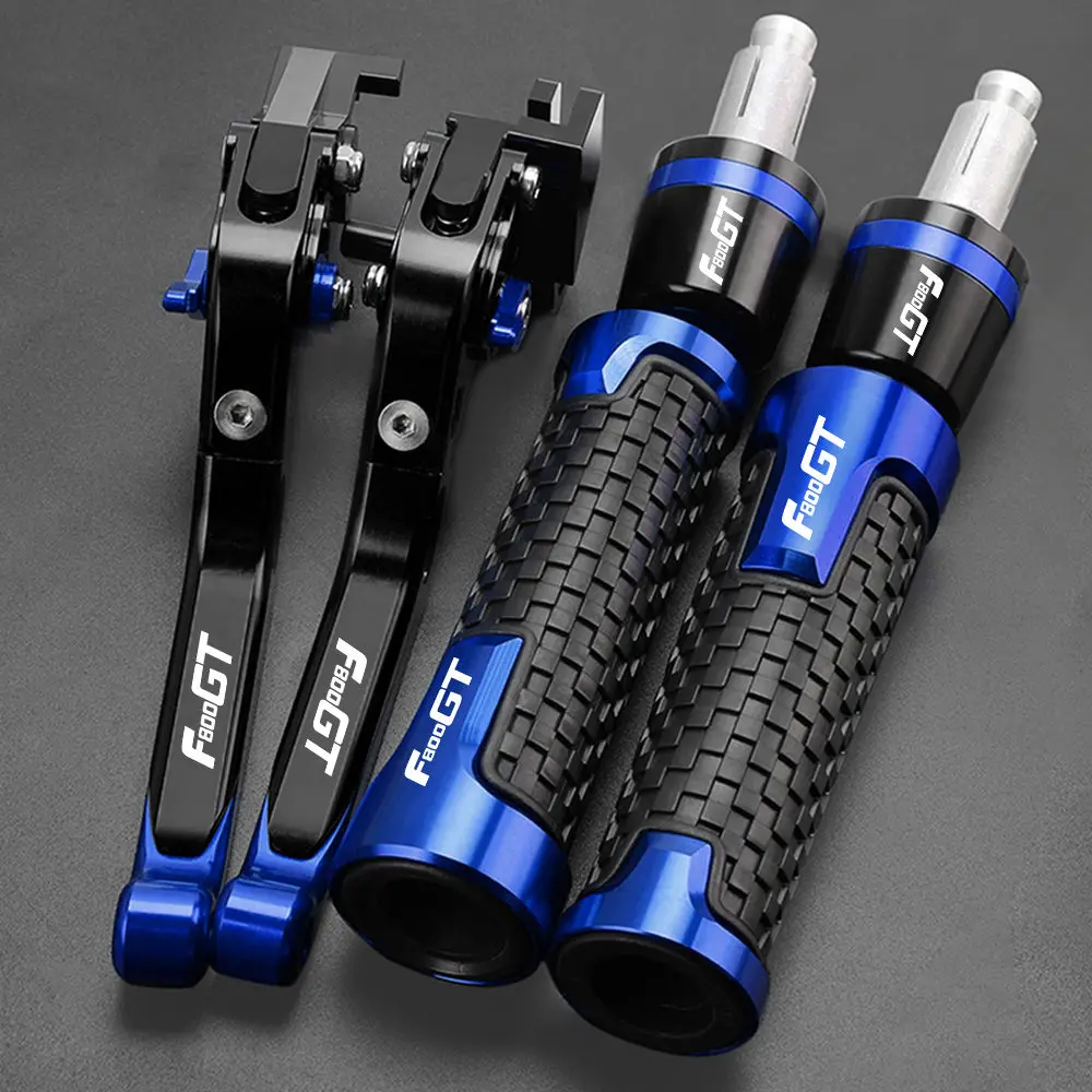 

F 800GT Motorcycle CNC Adjustable Brake Clutch Lever Handle bar Grips Handlebar Ends For BMW F800GT F800 GT 2013 2014 2015 2016