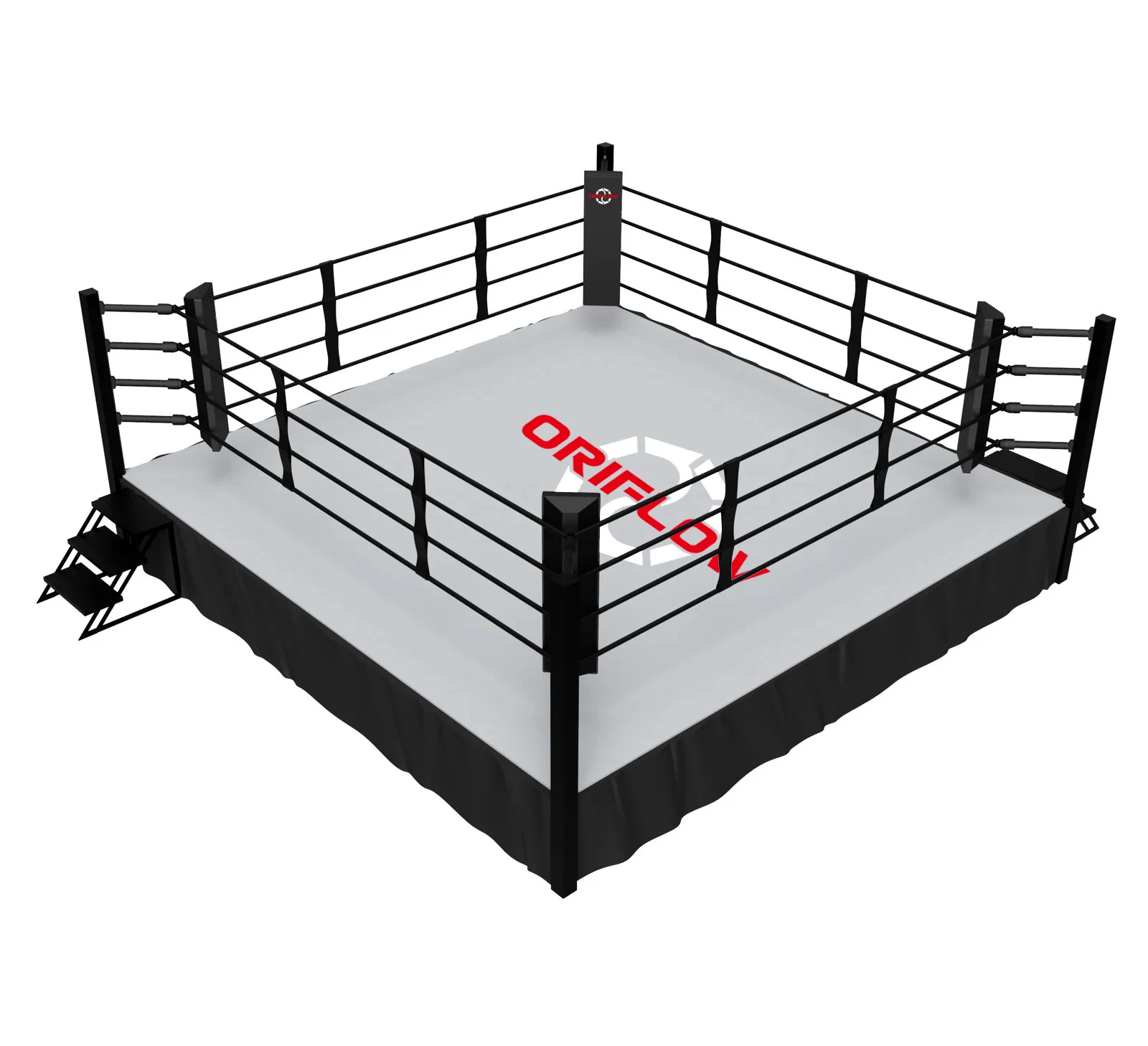 Anillo de boxeo portátil personalizable para competición de MMA y lucha libre barato con logotipo disponible que ofrece variaciones de tamaño