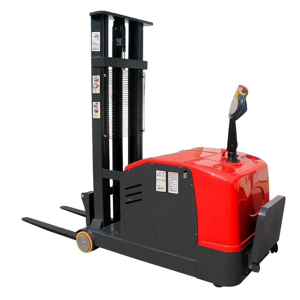 Full self loading electric pallet jack stacker lift height forklift Electric stacker 1.2T 1.5T 1.600m 2m 2500mm 3000mm 3500mm