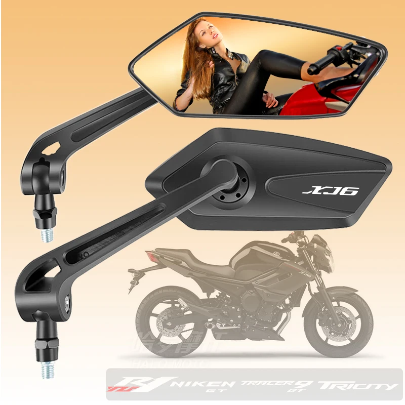 1 paio di specchietti retrovisori per moto da 8/10 mm, specchio convesso modificato per YAMAHA XJ6 XJ6F XJ6N XJR300 XJR 1300 XJR1200