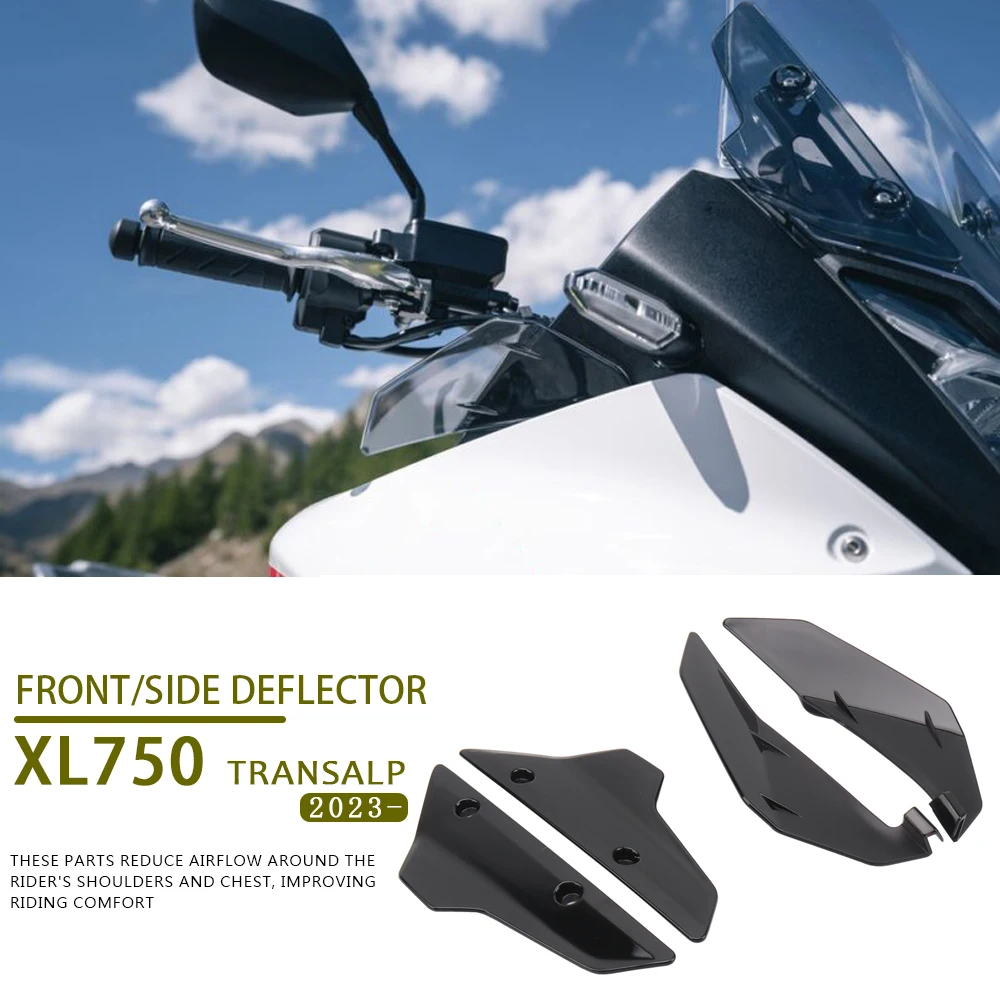 

XL 750 TRANSALP 2023 Motorcycle Accessories Front Windshield Wind Deflector Side WindScreen For Honda XL750 Transalp