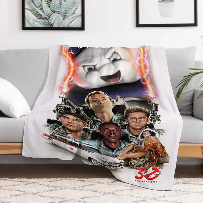 Suspenseful Horror Movie Ghostbusters Blanket Bed Blankets and Bedspreads Furry Winter Bedspread the Knee Sofa Warm Baby Camping