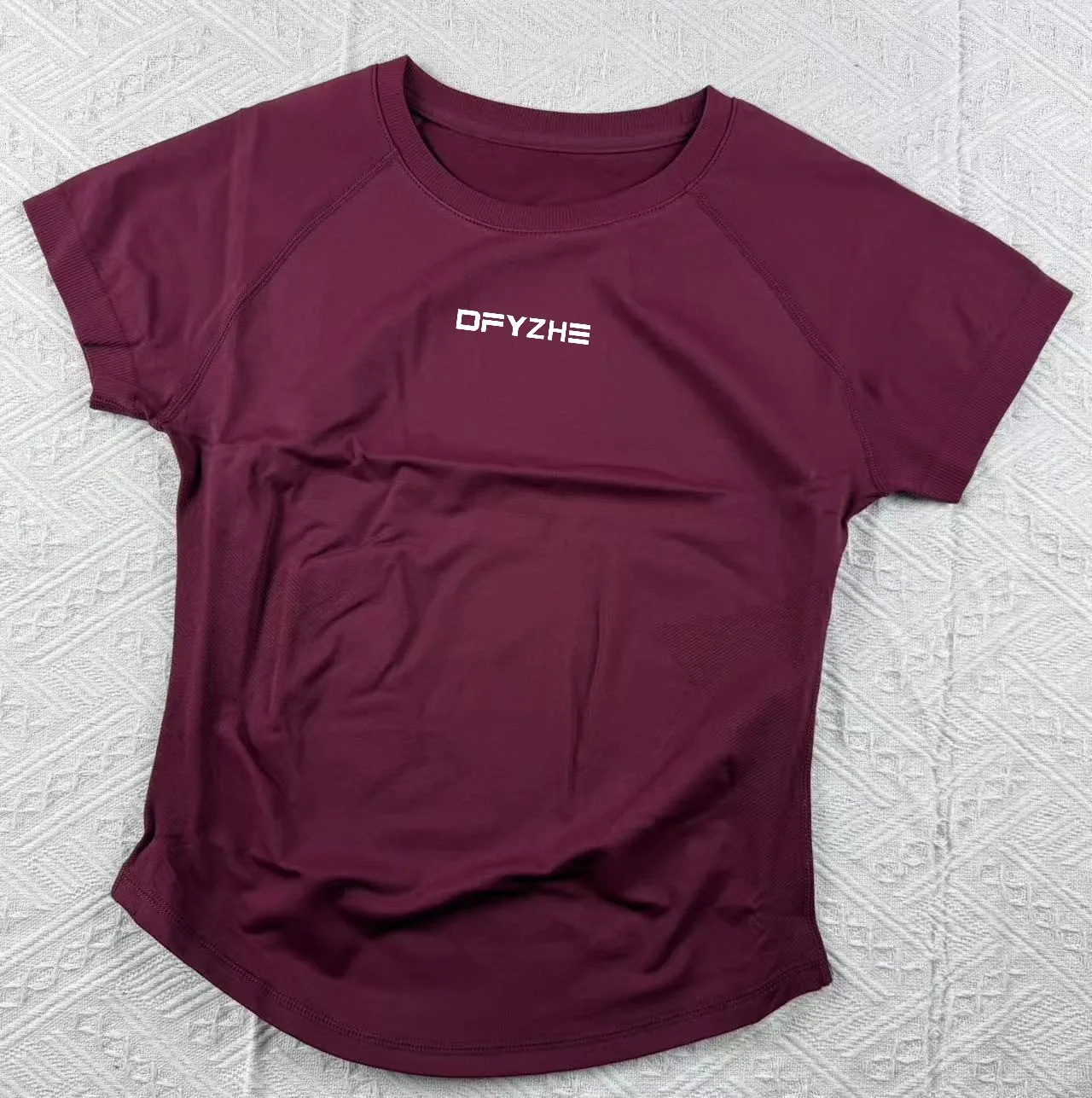 DFYZHE Impact top met korte mouwen Dames hardloopsport-T-shirt Zomer korte mouw ronde hals elastische yoga fitness top ademend