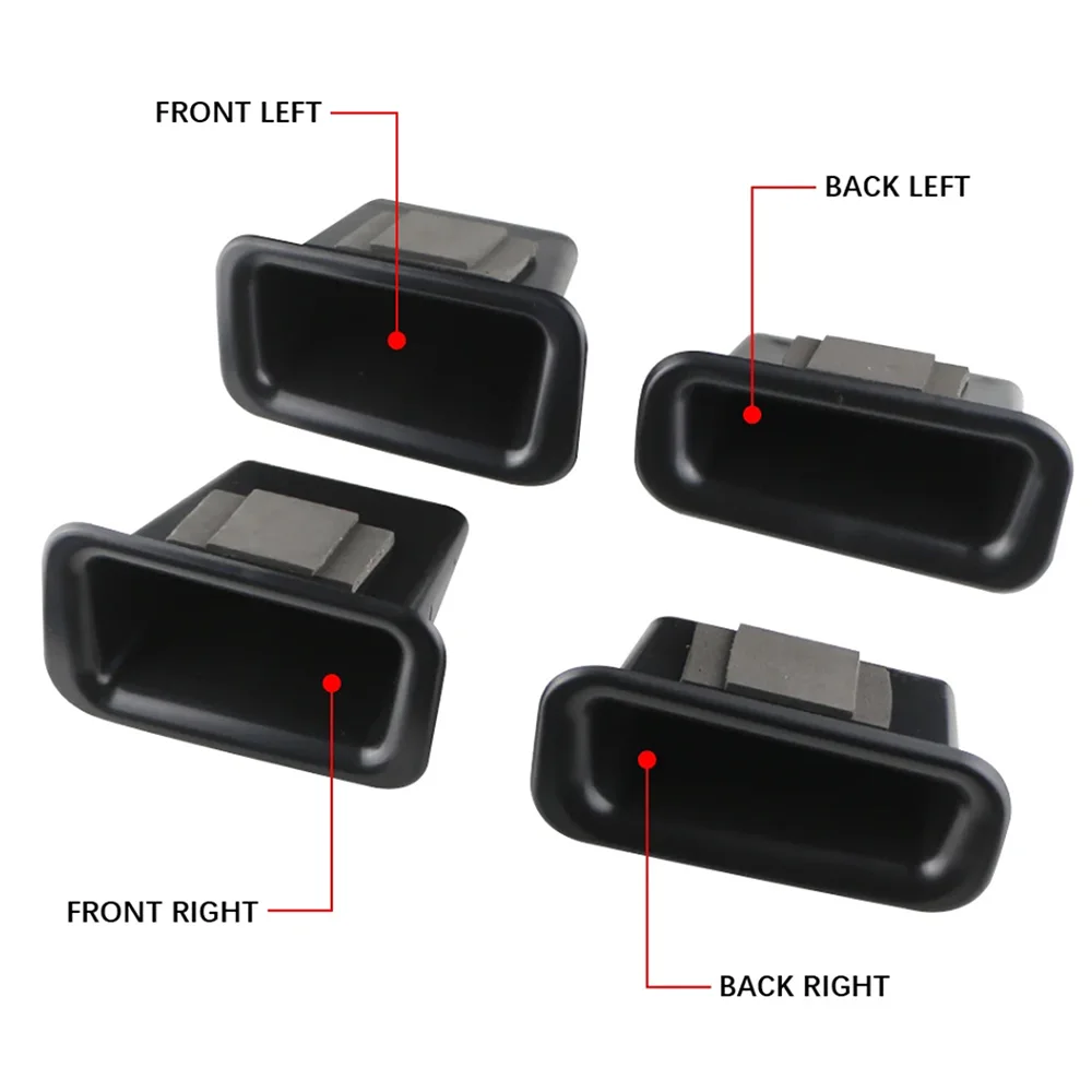 Picture 3: For Ford Explorer 2011 - 2022 ABS 2Pcs Car Door Armrest Storage Box Door Handle Boxes Case Holder Container Organizer Accessory