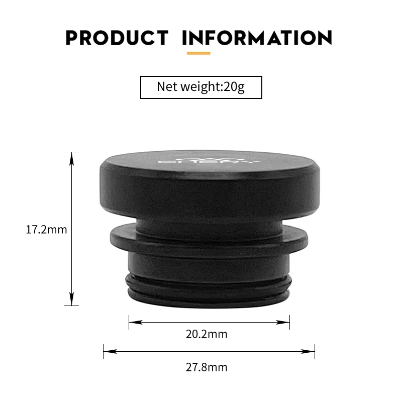 Car Accessories Aluminum Cigarette Lighter Dust Cover For Chery Tiggo 5 2 3 7 PRO 8 5X IQ QQ Fulwin Face Arrizo A1 A3 A5