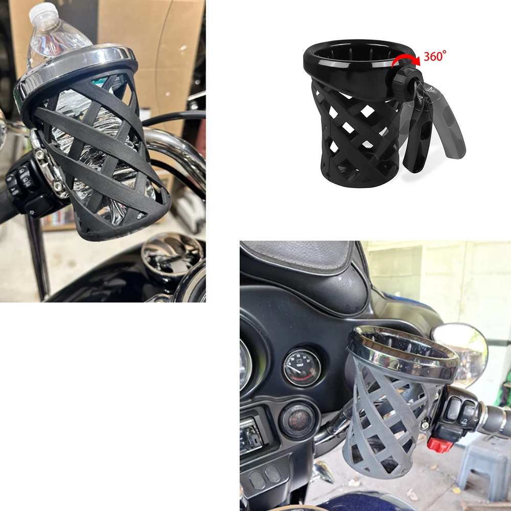 Motorcycle Passenger Water Bottle Holder Drink Cup Bracket For Honda Goldwing GL 1800 GL1800 2001-2023 Extended Water Cup Holder