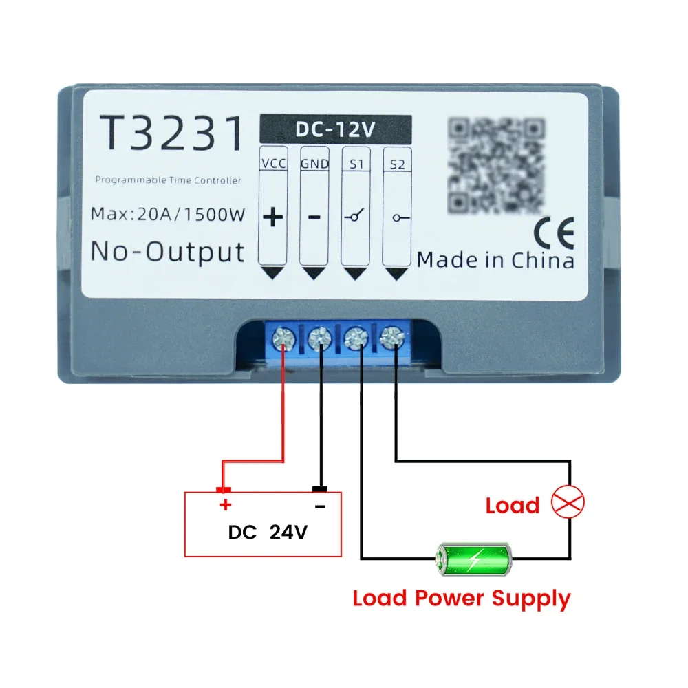 DC 12 V 24 V AC 110 220 V Digitale Tijdrelais Module Cyclus Vertraging Timer Rood Blauw Dual LED Display Timing Relais Schakelaar voor Auto