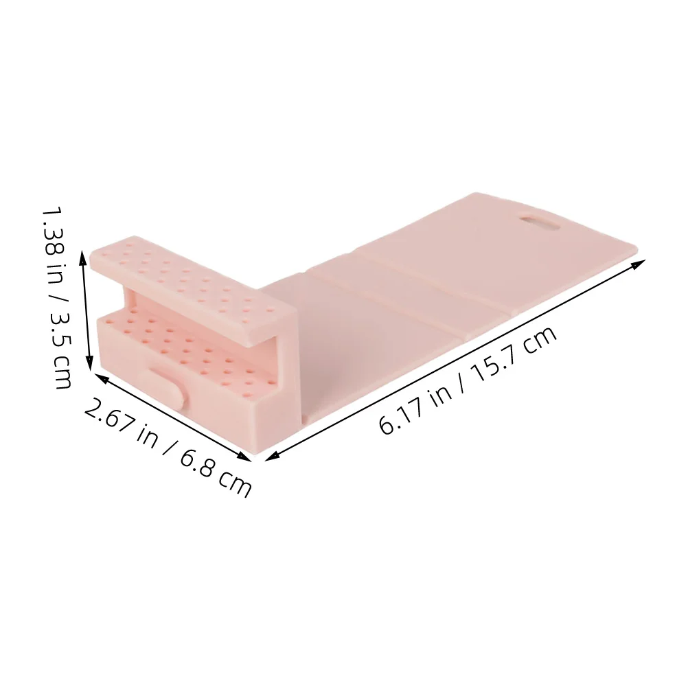 منظم حامل لقم مثقاب الأظافر، تخزين أنيق مدمج لأدوات المانيكير، فعال للاستخدام المنزلي في الصالونات