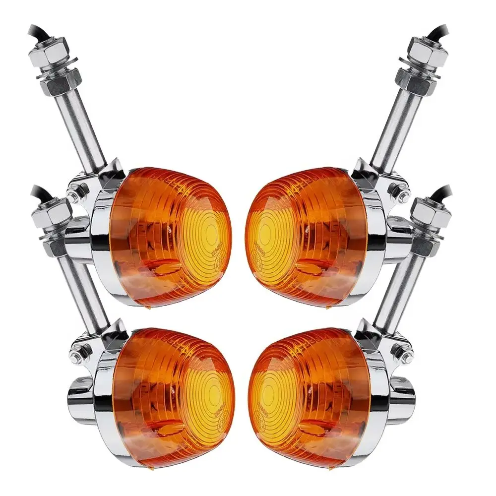 

2/4pcs/Lot Modified Motorcycle Signal Turning Lights for Honda KTM Kawasaki Yamaha Suzuki 150cc-650cc Chromed Indicator Flashers