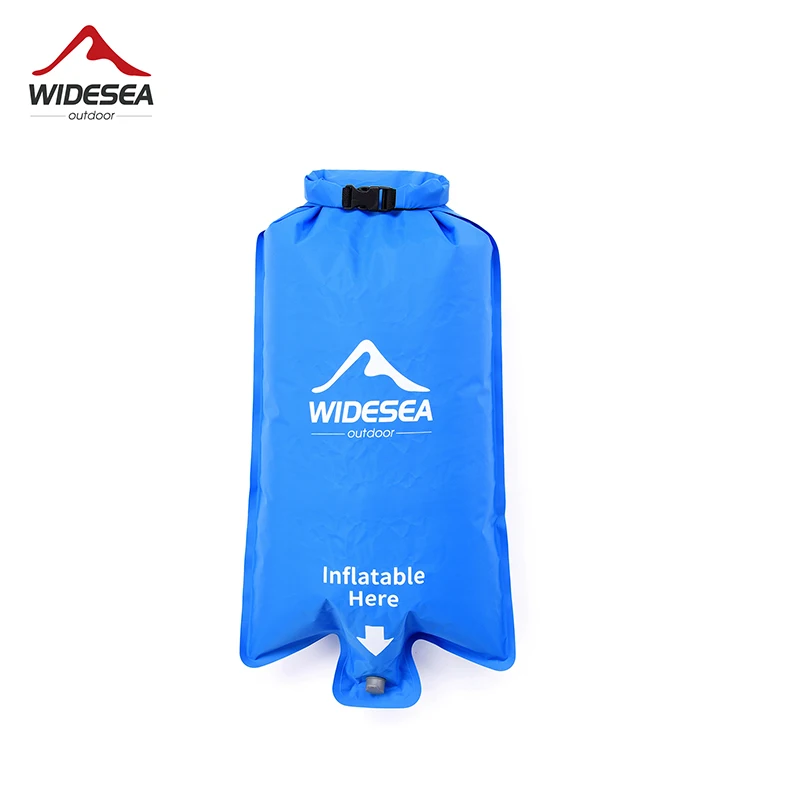 Wideea-bolsa inflable para colchones de aire, almohadilla de dormir para acampar, bomba portátil plegable para exteriores, equipo ultraligero para