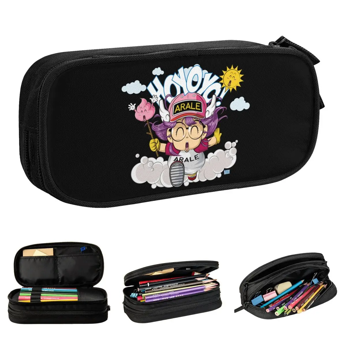 

Dr. Slump Pencil Case Cute Arale Hoyoyo Pen Bags Girl Boy Large Storage Students School Gifts Pencilcases