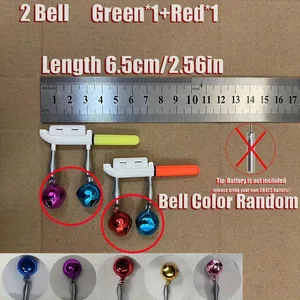 Elektronik balıkçı ışığı, Çubuklar, Bells, LED, Hata Alarmları, Piller dahil değildir, Cr425, set başına 2 adet aküde 8 büyük satış, elgin-no. 2