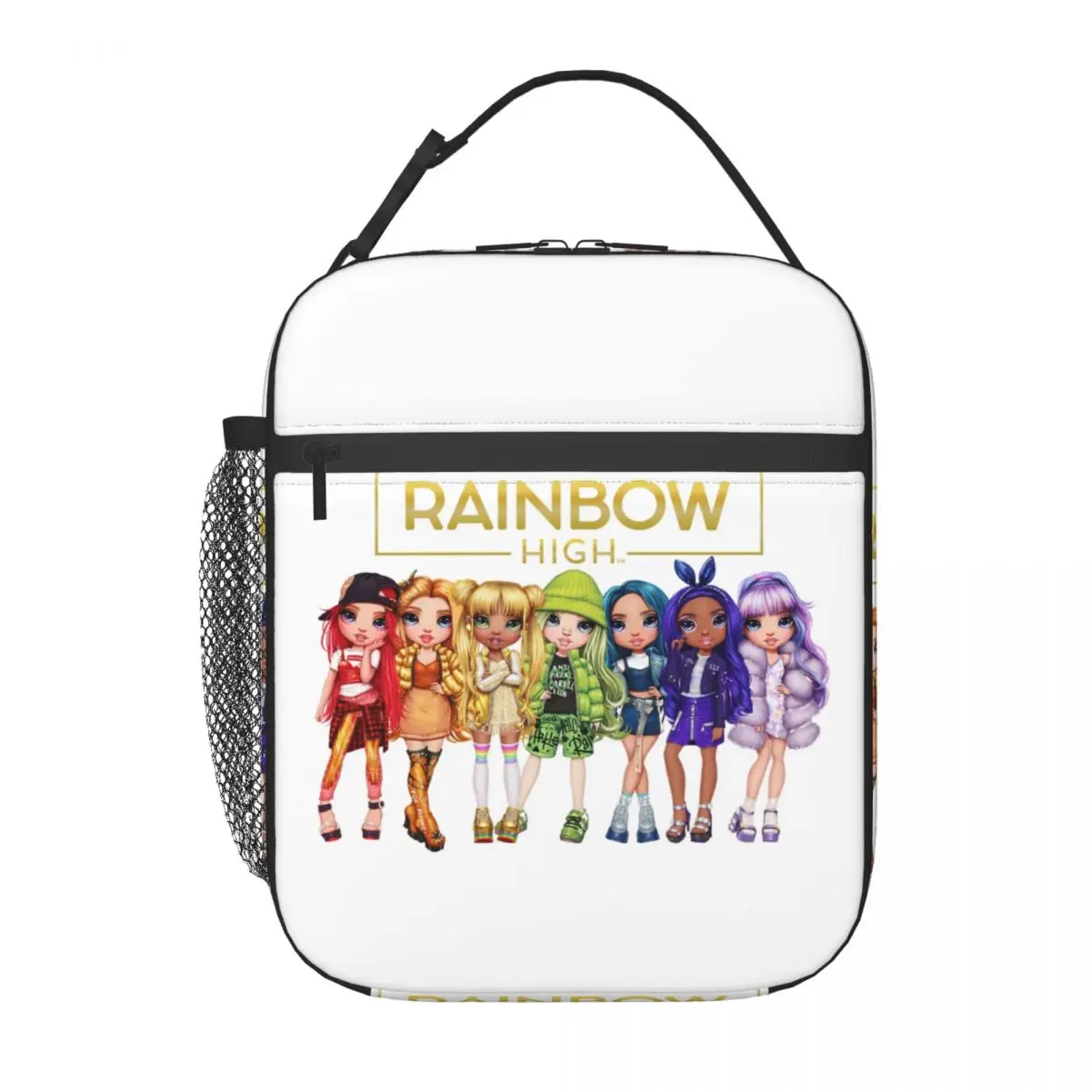 Custom Anime Cartoon Tv Rainbow High Lunch Bag Women Cooler Warm Insulated Lunch Boxes for Kids School Children