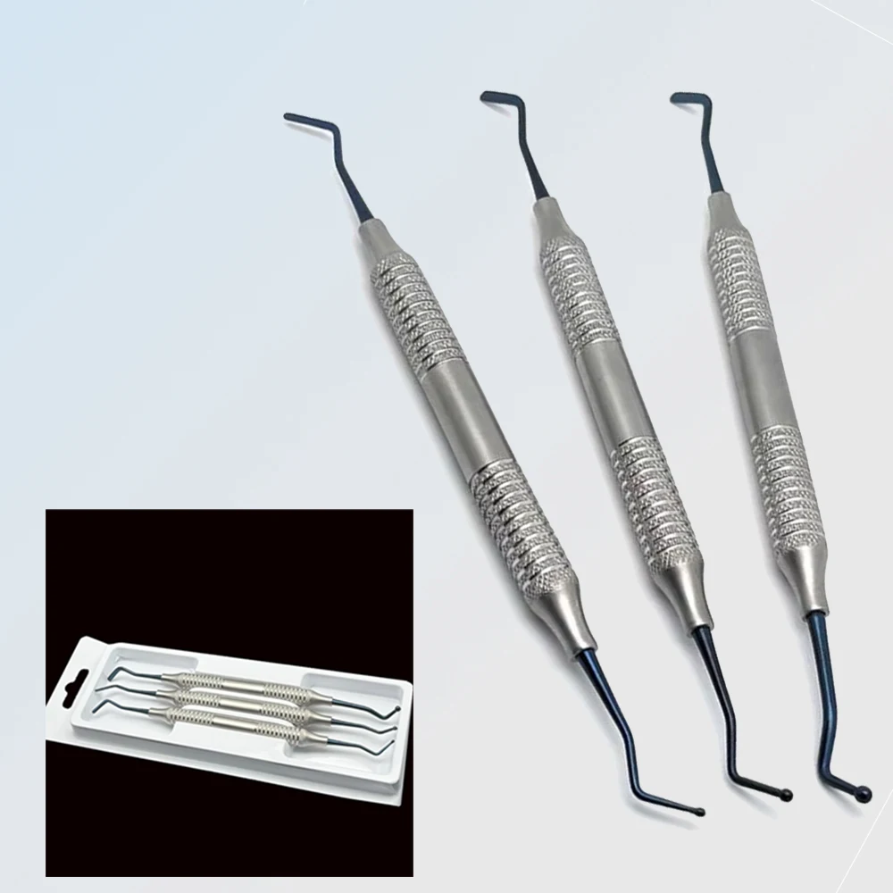 

3Pcs Dental Composite Filling Spatula Kit Dentist Tools for Teeth Restoration Dentistry Wax Carver Instrument Set