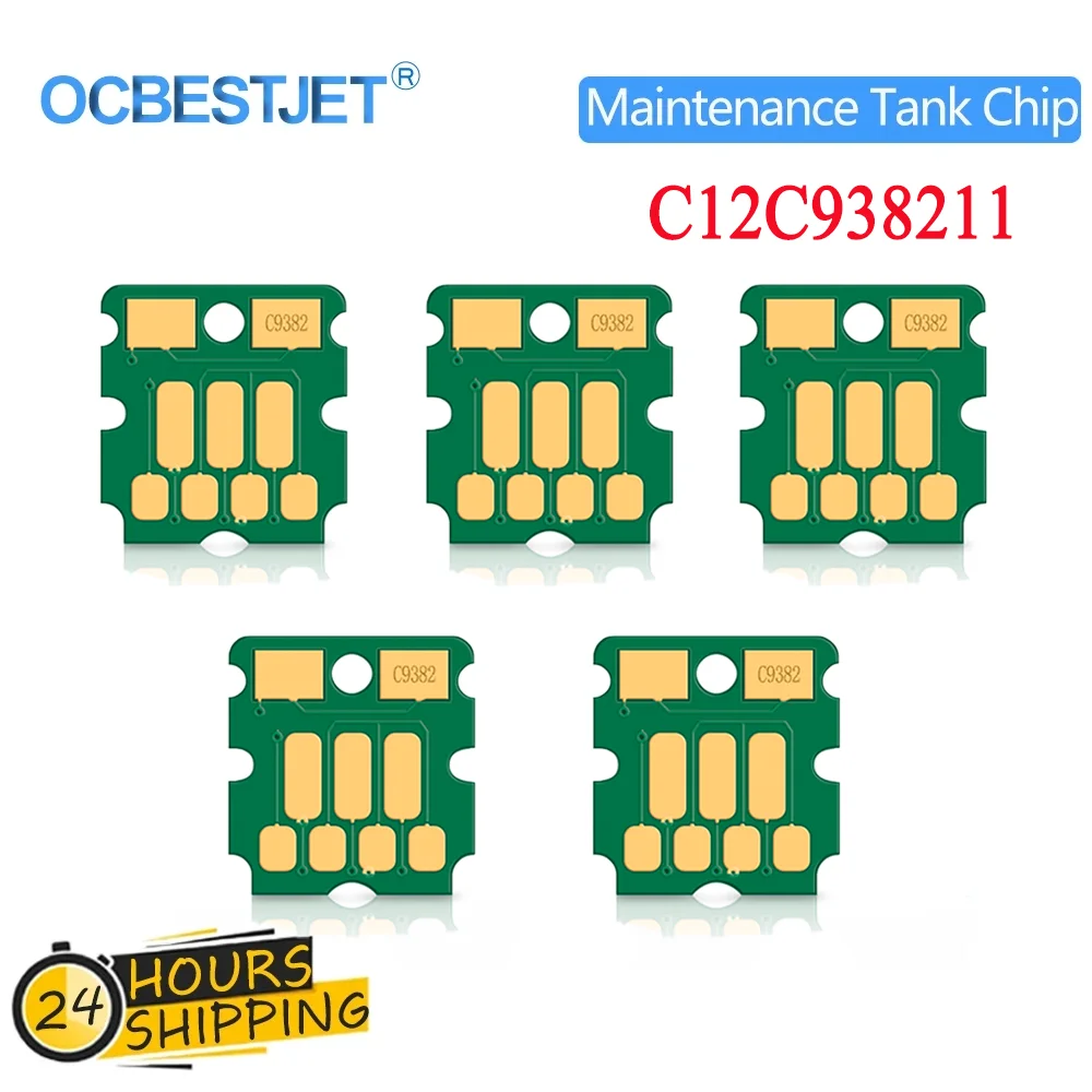 C9382 C12C938211 Maintenance Box Chip For EPSON WF C5390A C5890A C5310 C5810 C5390DW C5890DWF Printer Waste Ink Tank Chip