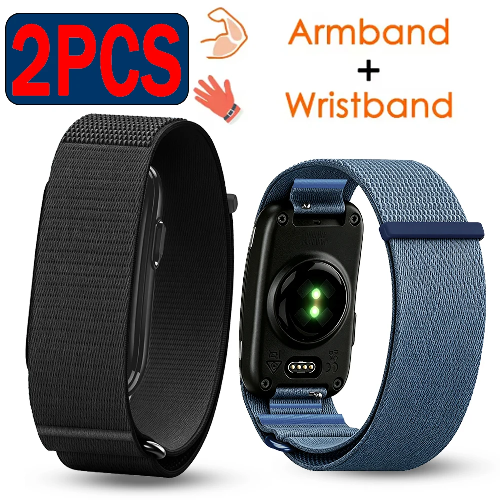Elastic Nylon Arm Band For Garmin CIRQA Smart Band Sport Fitness Tracker Run Bicep Breathable Strap For Garmin CIRQA Wristband