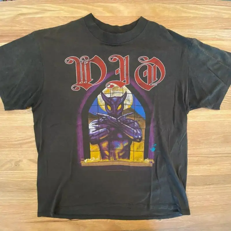 

1987 Dio Rock US Tour 2-сторонняя винтажная музыкальная хлопковая футболка 80-х годов, перепечатка S 4XL
