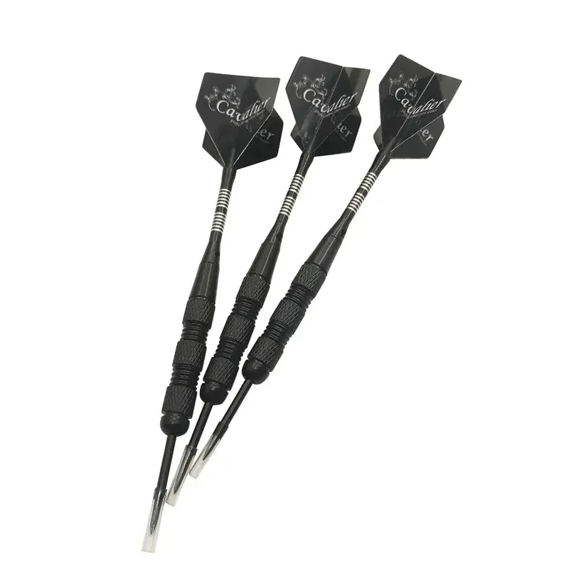 3 Pcs/set Fused Nickel Black Needle Darts 22g Black Dart Rod Tail Professional Competition Training Self-defense Entertainment