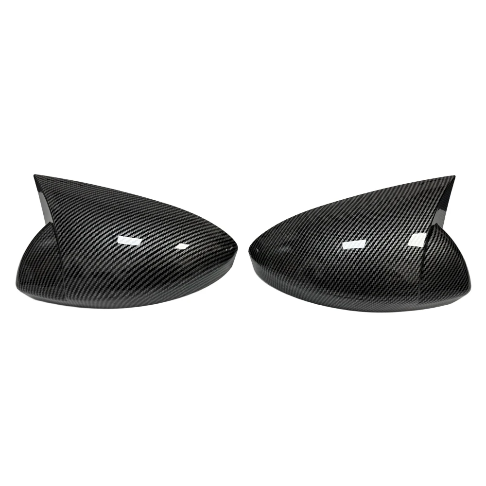 For Renault Megane 4 MK4 2016-2020 Car Rearview Side Mirror Cover Wing Cap Sticker Exterior Door Case Trim Carbon Fiber Auto view 2