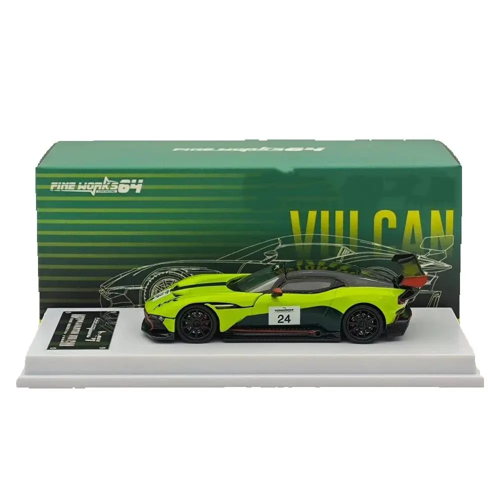 Fine Works 1/64 for Vulcan Collectible Display Alloy Diecast Model - Open Hood High - Speed Car, 14+
