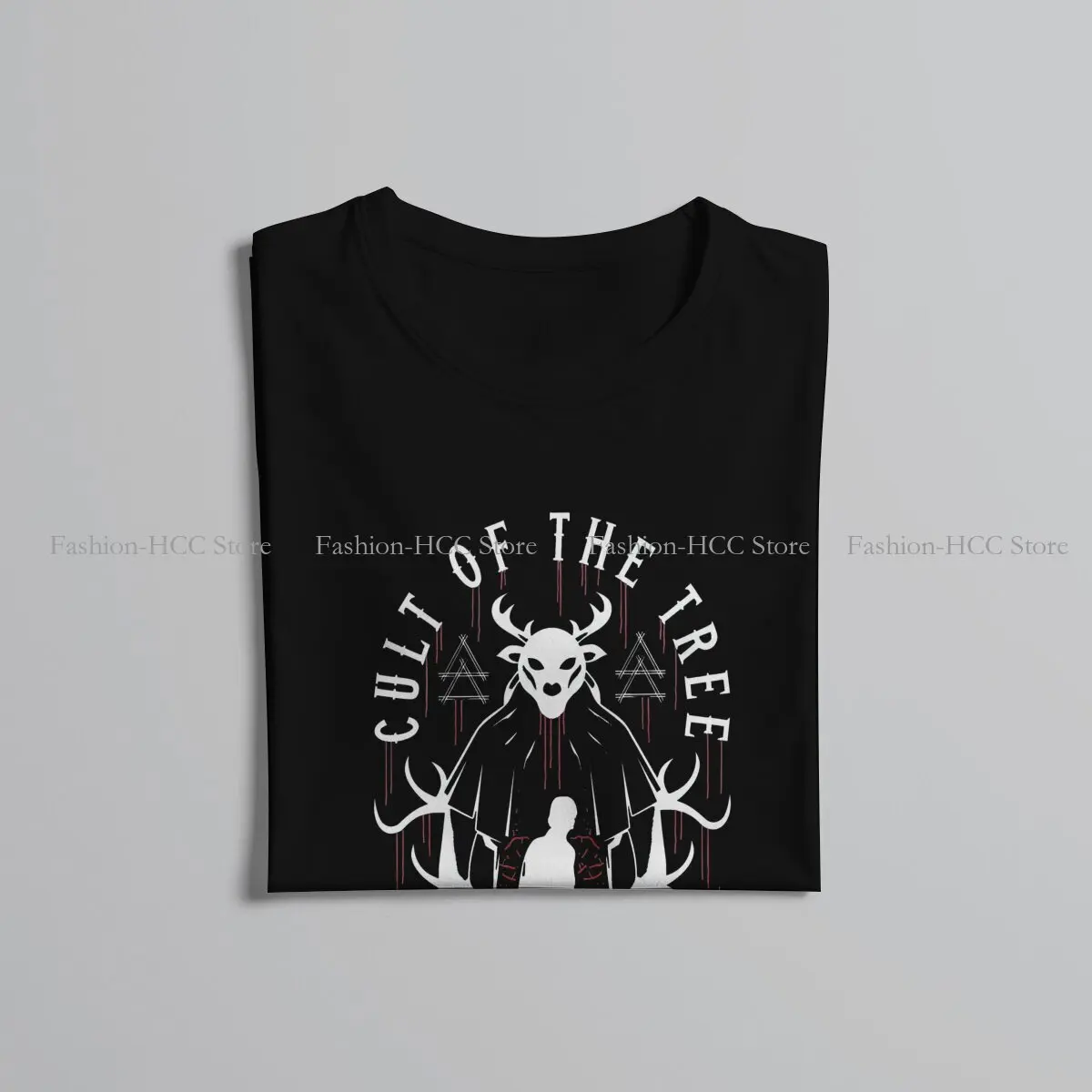 Alan Wake Cult Of The Tree Emblem T Shirt Polyester Punk Men Tees Summer Clothing Harajuku Crewneck TShirt