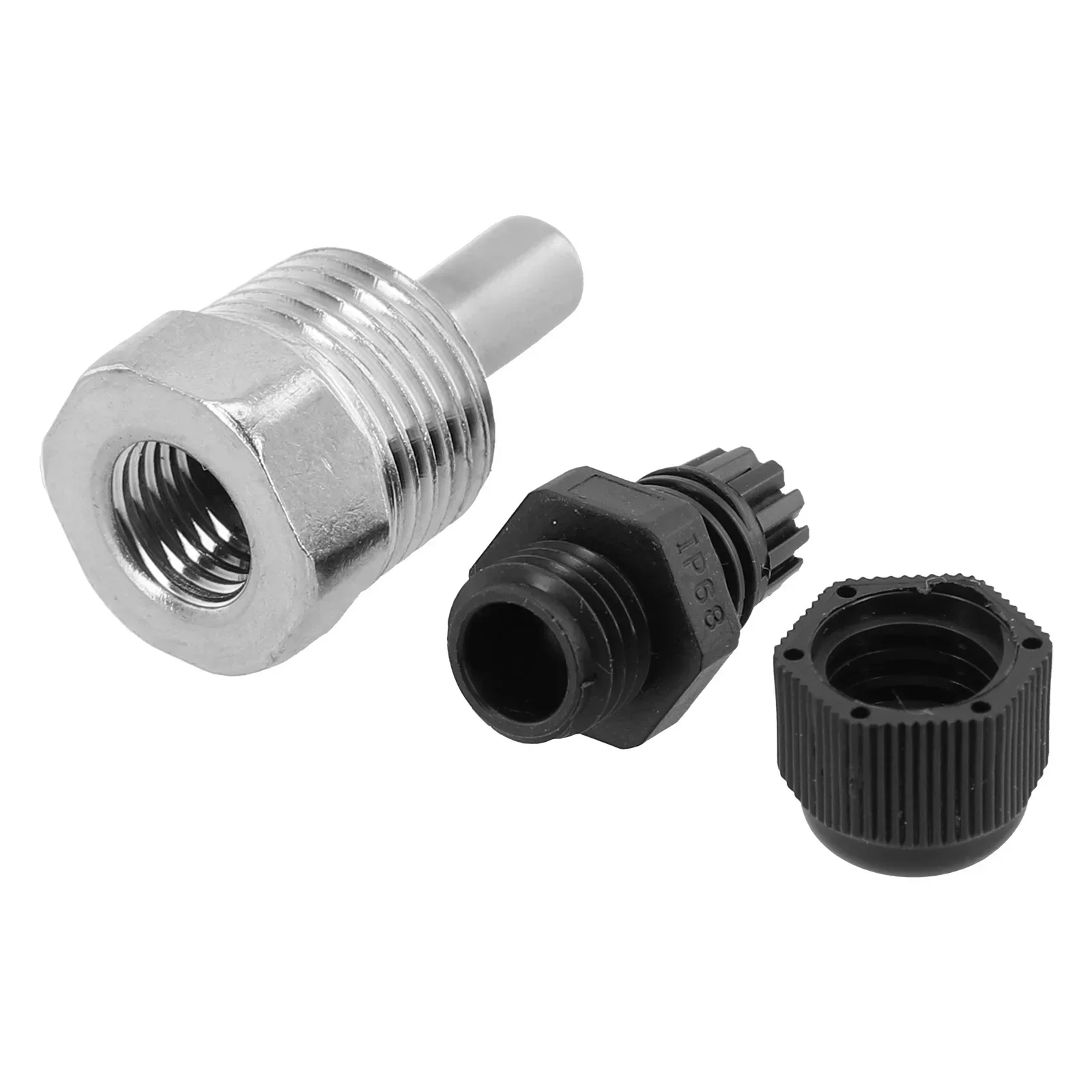 Thermowell For Temperature Sensor 30200mm SUS304 Stainless Steel G12 Thread Inner Diameter 6mm Outer Diameter 8mm